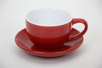 Glossy Tea Cups (Half a Dozen) - Red | Full House Lebanon