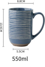 Blue Large Porcelain Mugs | Full House Lebanon