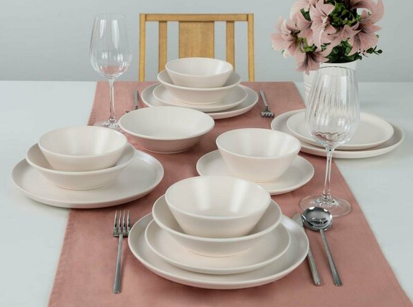Keramika Dinner Set (16 Pcs) - Navy | Full House Lebanon