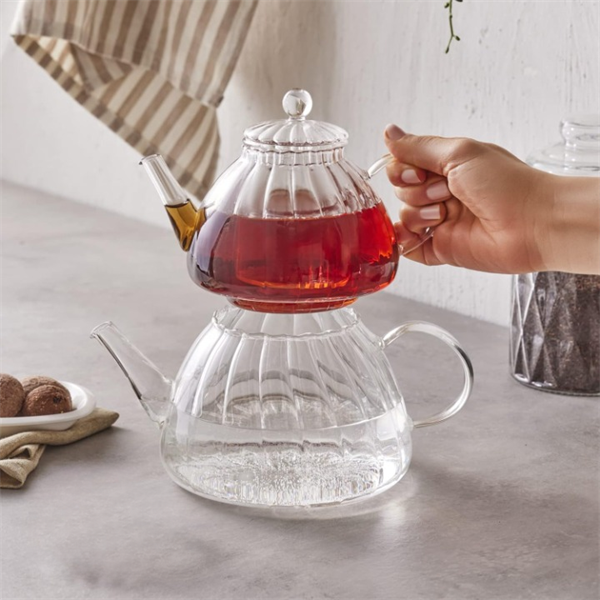 Turkish Double Glass Tea Pots Set (2 Pcs) | Full House Lebanon