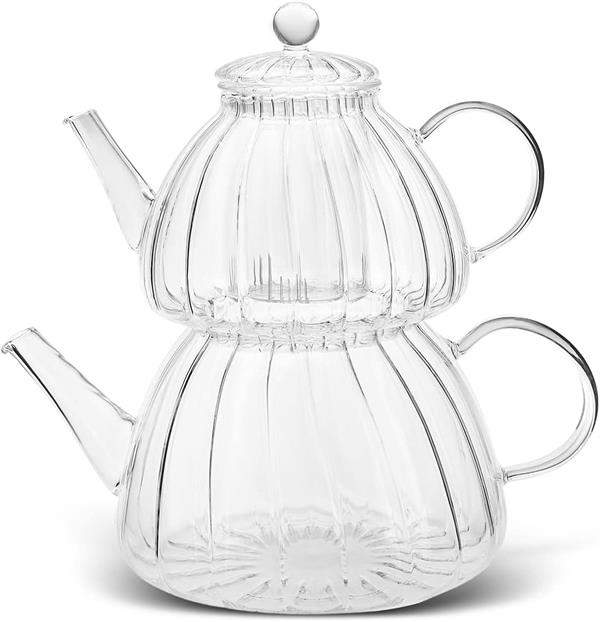 Turkish Double Glass Tea Pots Set (2 Pcs) | Full House Lebanon