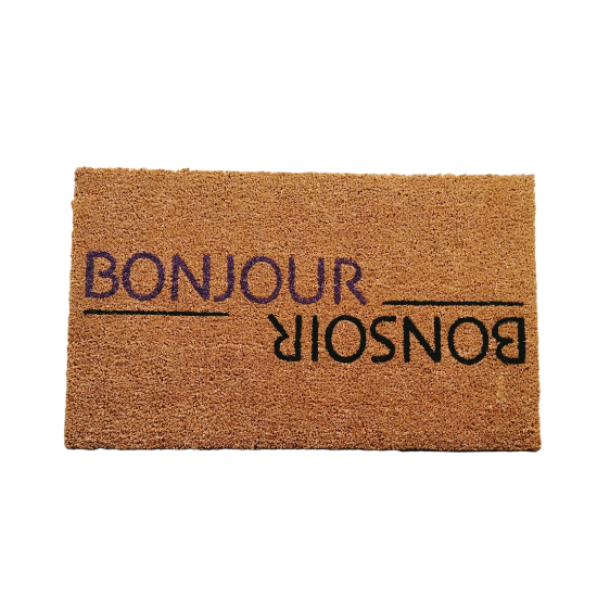 Coco Door Mat - Welcome, Black | Full House Lebanon