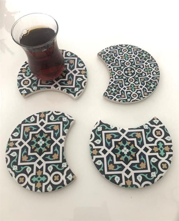 Ceramic Coaster Set (4 Pcs) | Full House Lebanon