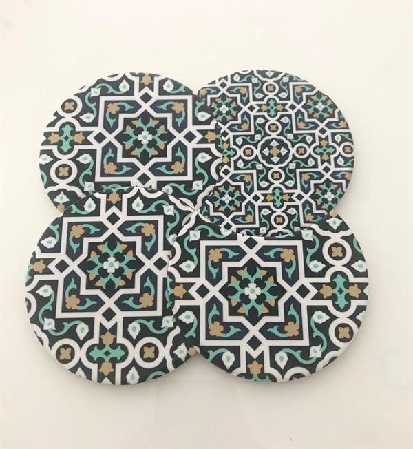Ceramic Coaster Set (4 Pcs) | Full House Lebanon