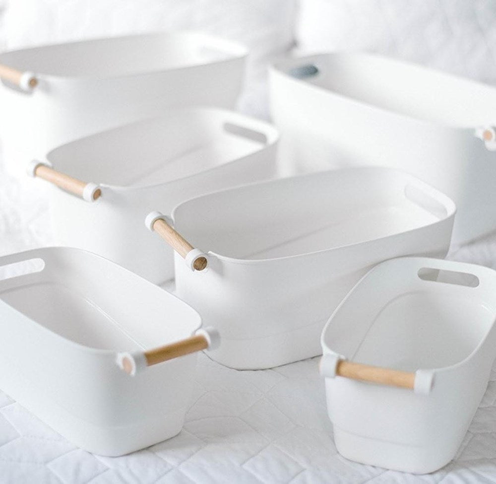 Multi-Purpose Basket Organizer - Small, White | Full House Lebanon