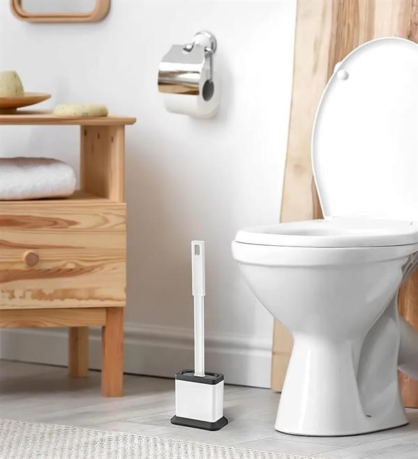 Siliwax Master Silicone Toilet Brush - Oval, White | Full House Lebanon