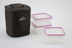 Lunch Bag with 3 Square Food containers | Full House Lebanon