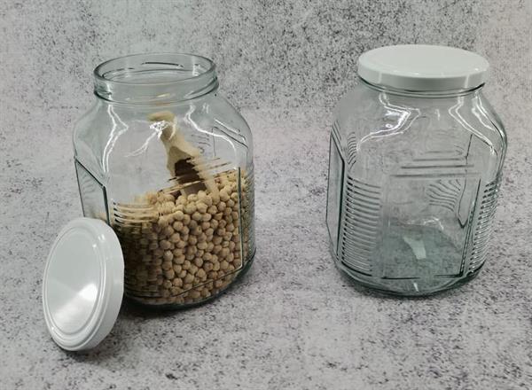 Square Glass Jar | Full House Lebanon