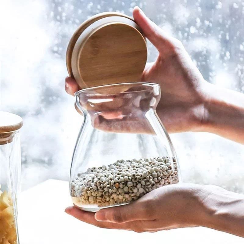 Airtight Glass Jar with Bamboo Lid | Full House Lebanon