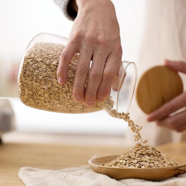 Airtight Glass Jar with Bamboo Lid | Full House Lebanon