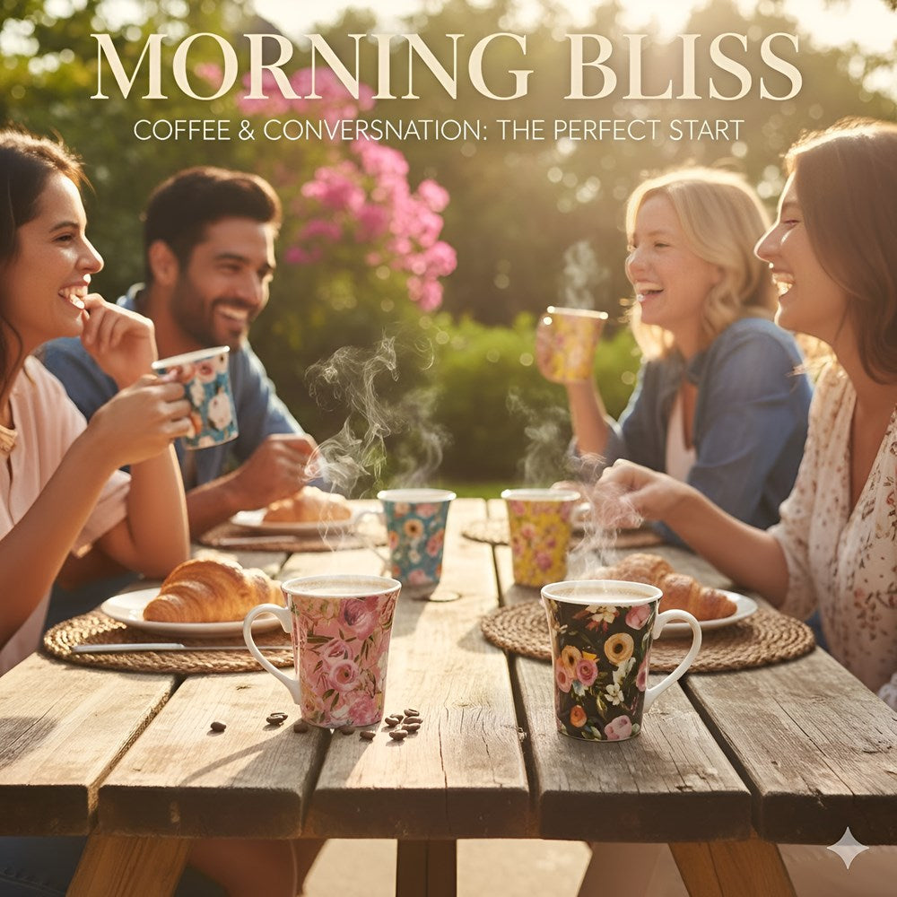 Floral Porcelain Mug | Full House Lebanon