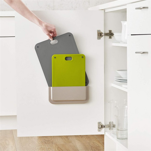 2-Piece Chopping Board Set with In-Cupboard Storage Case | Full House Lebanon