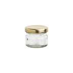 Mini Glass Jar with Gold Lid | Full House Lebanon
