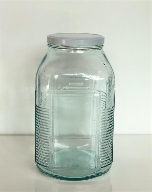Square Glass Jar | Full House Lebanon