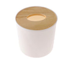 Plastic Tissue Box with Bamboo Lid - Brown | Full House Lebanon