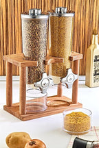 Cereal Dispenser with Wood Stand | Full House Lebanon