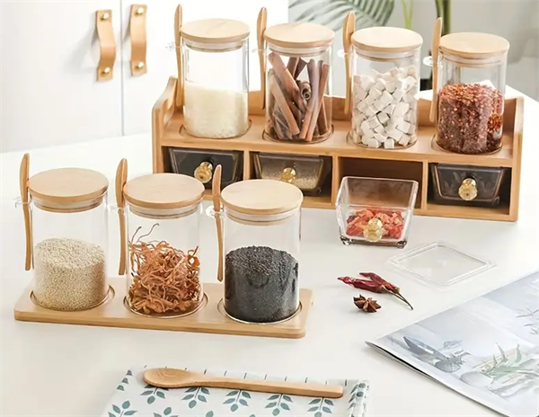 Glass Jar with Wooden Spoon | Full House Lebanon