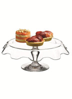 Glass Footed Serving Plate | Full House Lebanon