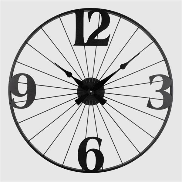 Metal Wall Clock - Large, Silver | Full House Lebanon