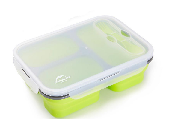 3 - Compartments Collapsible Lunch Box | Full House Lebanon
