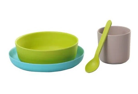 Bamboo Kids Meal Set (4 Pcs) - Purple | Full House Lebanon