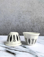 Traditional Coffee Cup - Grey | Full House Lebanon