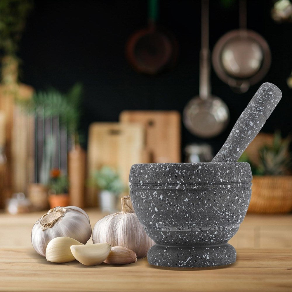 Mortar & Pestle Set - Greige | Full House Lebanon