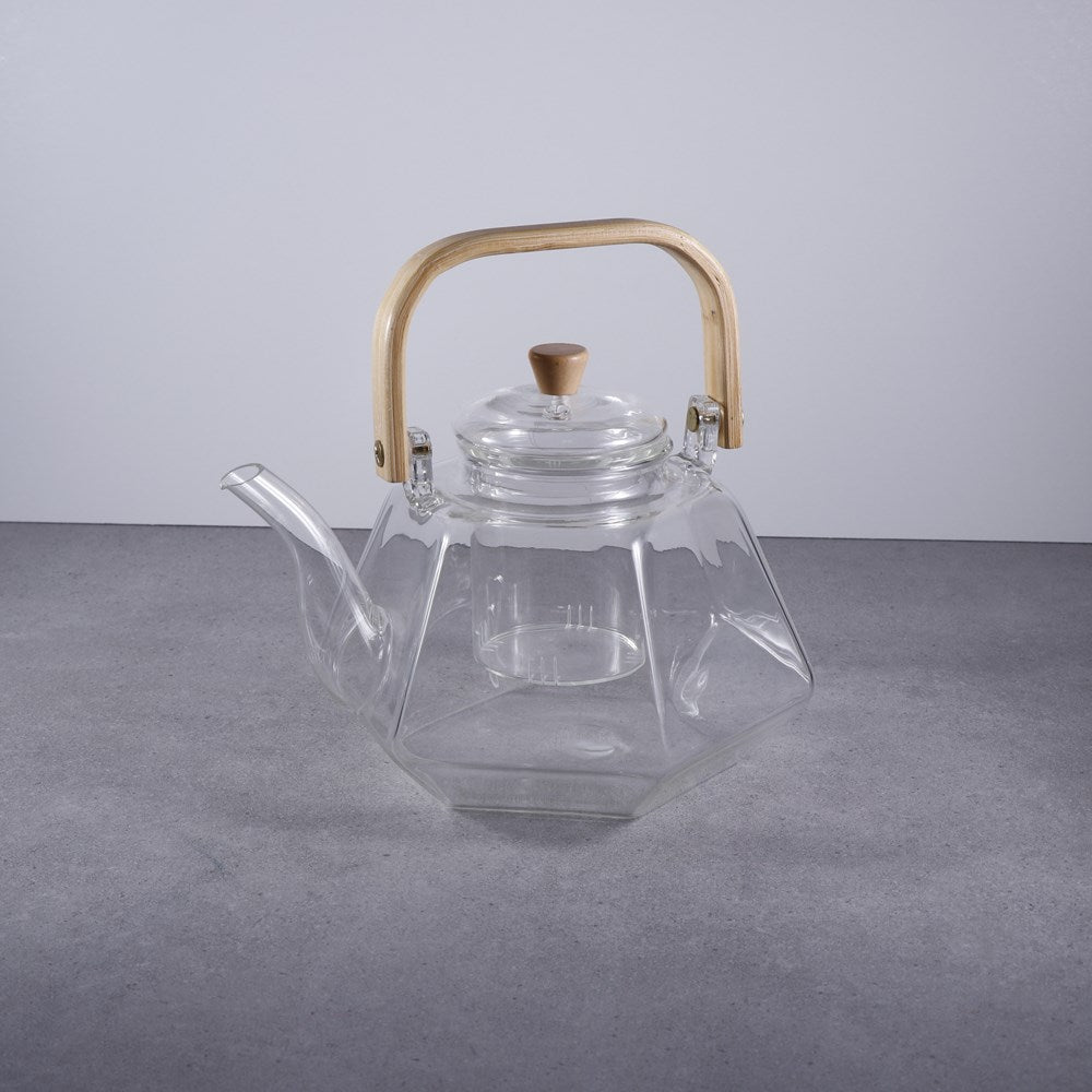 Hexagonal Glass Tea Kettle | Full House Lebanon