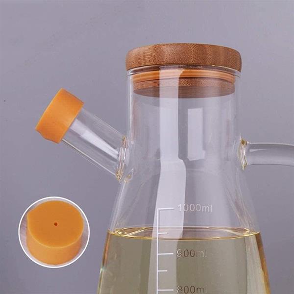 Olive Oil or Vinegar Glass Measured Bottle 1 L | Full House Lebanon