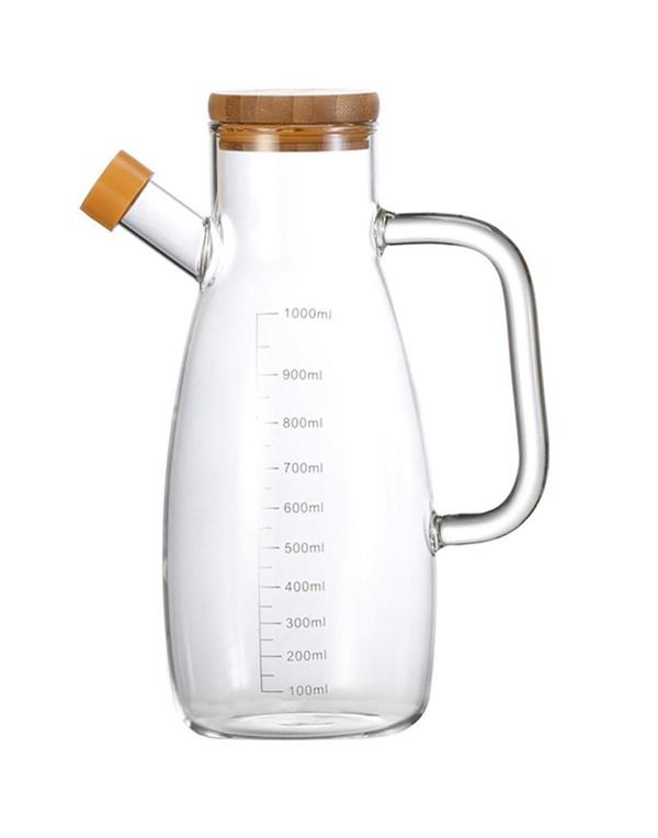 Olive Oil or Vinegar Glass Measured Bottle 1 L | Full House Lebanon