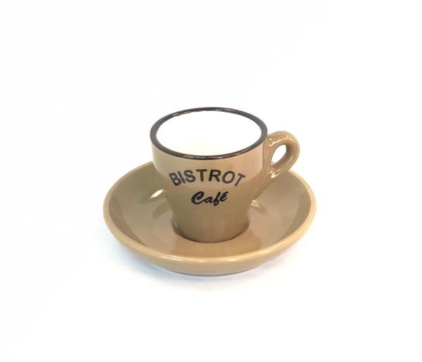 Coffee Cups with Saucers Set of 6 - Yellow | Full House Lebanon