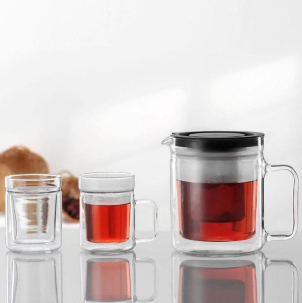 Simax Double Wall Glass Tea Pot | Full House Lebanon