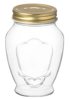 LAV Laura Glass Jars with a Metal Lid | Full House Lebanon