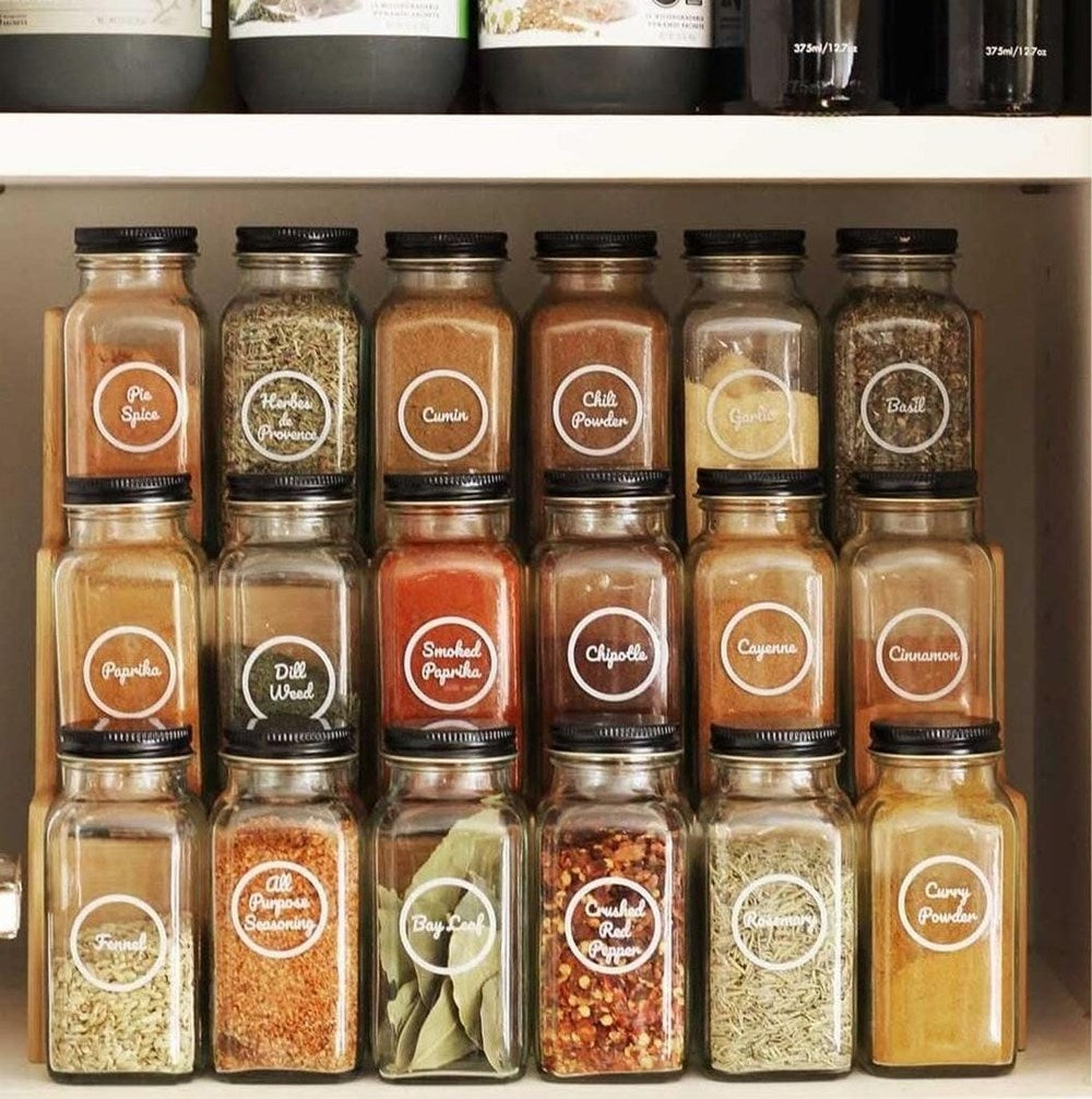 Spice Jar with Black Metal Lid - 120 ml | Full House Lebanon