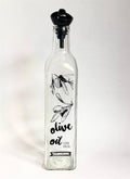 Clear Square Oil bottle - 500cc | Full House Lebanon
