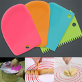 Plastic Cake Scrapers Set (3 Pcs) - Orange | Full House Lebanon