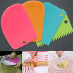 Plastic Cake Scrapers Set (3 Pcs) - Orange | Full House Lebanon