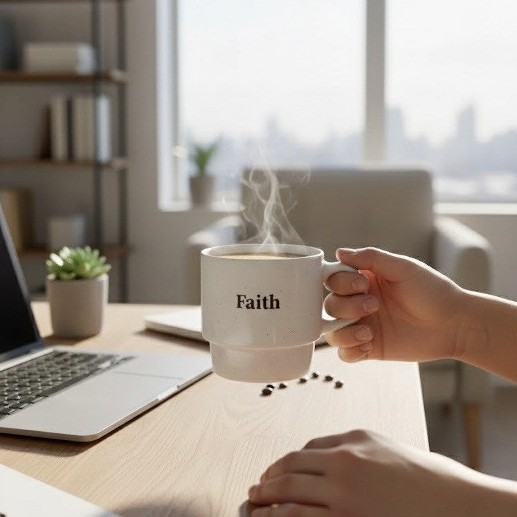 Stackable Porcelain Mug | Full House Lebanon