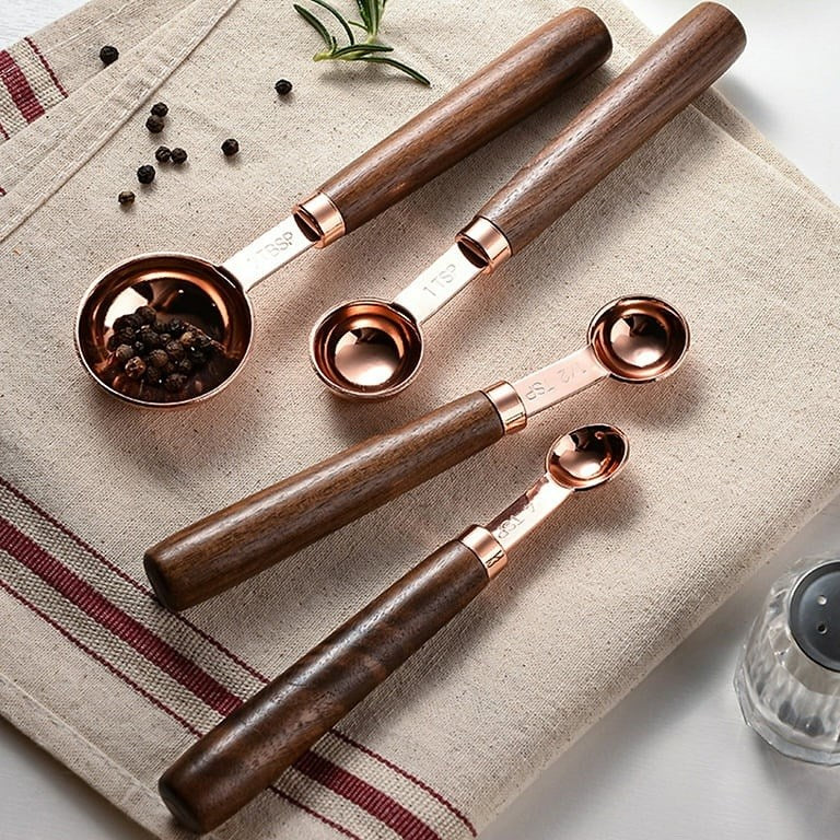 Rose Gold Measuring Cups & Spoons Set (4 Pcs) | Full House Lebanon
