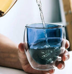 Double -wall Glass Cup - 250 ml, Grey | Full House Lebanon