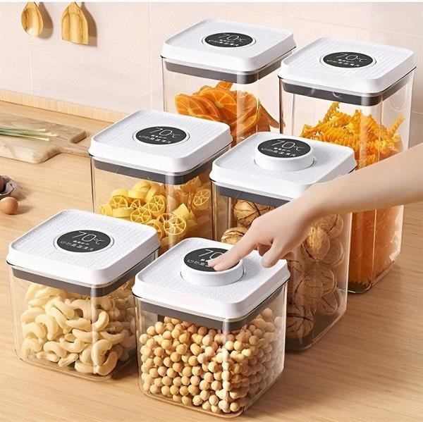 Square Sealed Storage Jar - 1700 ml | Full House Lebanon