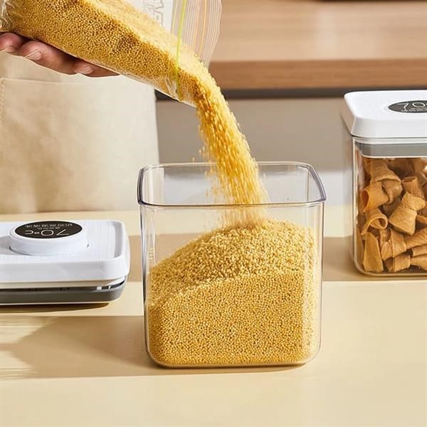 Square Sealed Storage Jar - 2300 ml | Full House Lebanon