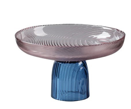 Glass Fruit Plate - Grey | Full House Lebanon