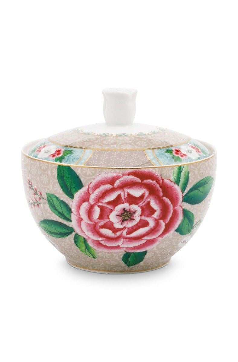 Pip Studio Blushing Birds Sugar Bowl Khaki | Full House Lebanon