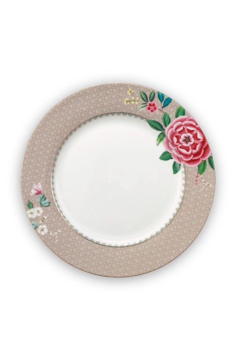 Pip Studio Blushing Birds Dinnerware Khaki - 17 cm | Full House Lebanon