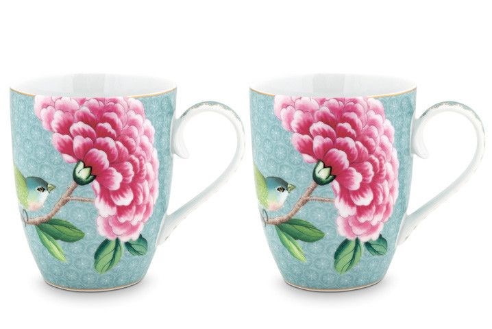 Pip Studio Blushing Birds Large Mugs Set (2 Pcs) | Full House Lebanon