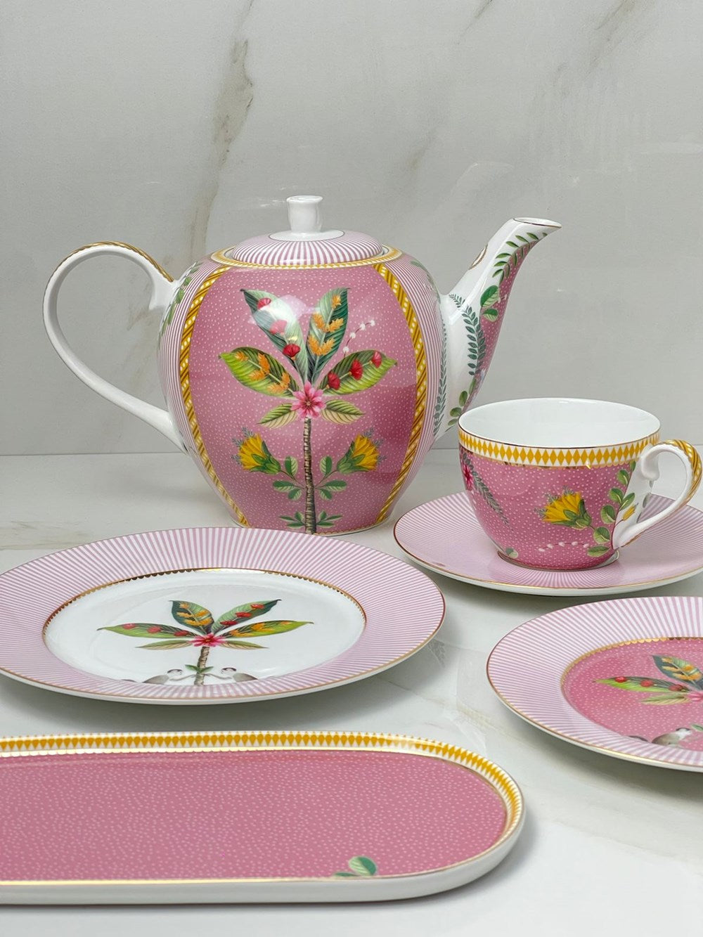 Pip Studio La Majorelle Milk & Sugar Tray Pink | Full House Lebanon