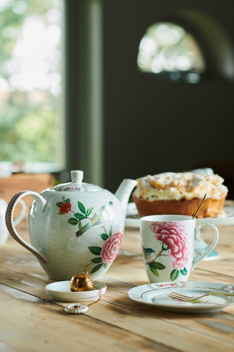 Pip Studio Blushing Birds Large Mugs Set (2 Pcs) - White | Full House Lebanon