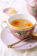 Pip Studio La Majorelle Cappuccino Cup & Saucer Pink Set (2 Pcs) | Full House Lebanon