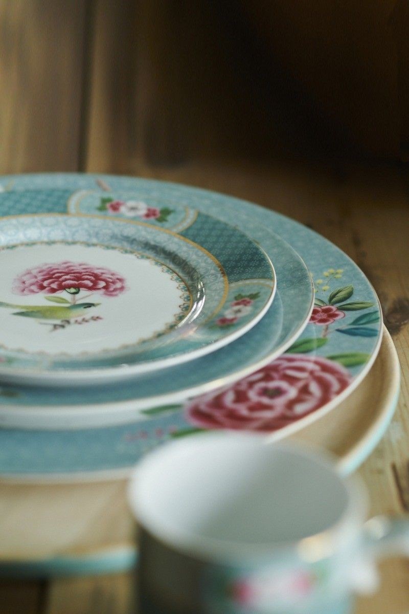 Pip Studio Blushing Birds Deep Plate - Light Blue | Full House Lebanon